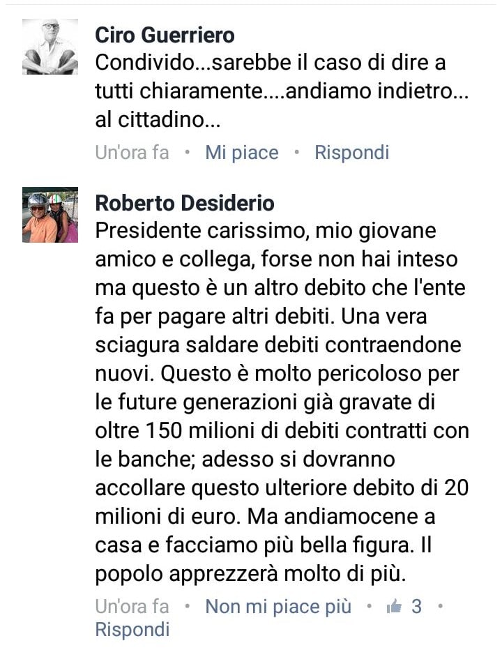 La triade Napolitano-Desiderio-Guerriero attacca sui social Marino & Co