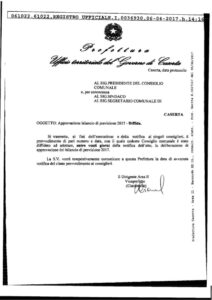 Bilanci preventivi non approvati Il Prefetto diffida 70 Comuni tra cui Caserta
