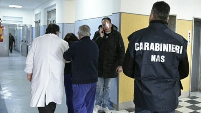 Blitz dei Nas in alcuni reparti dell’Ospedale Civile di Caserta