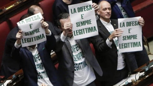 Legittima difesa, si vota in Aula per alzare l'asticella
