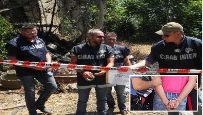 Arrestato agricoltore di Parete, mentre dava fuoco a rifiuti