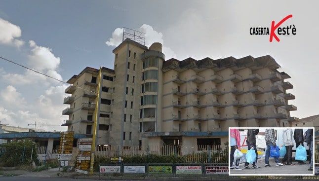Nel dismesso ex Hotel Huston ancora dimorano i migranti