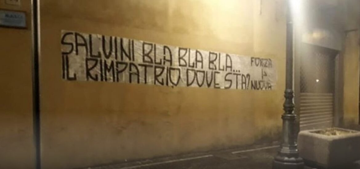 “Salvini bla bla bla… il rimpatrio dove sta?”: il leader della Lega contestato anche da destra