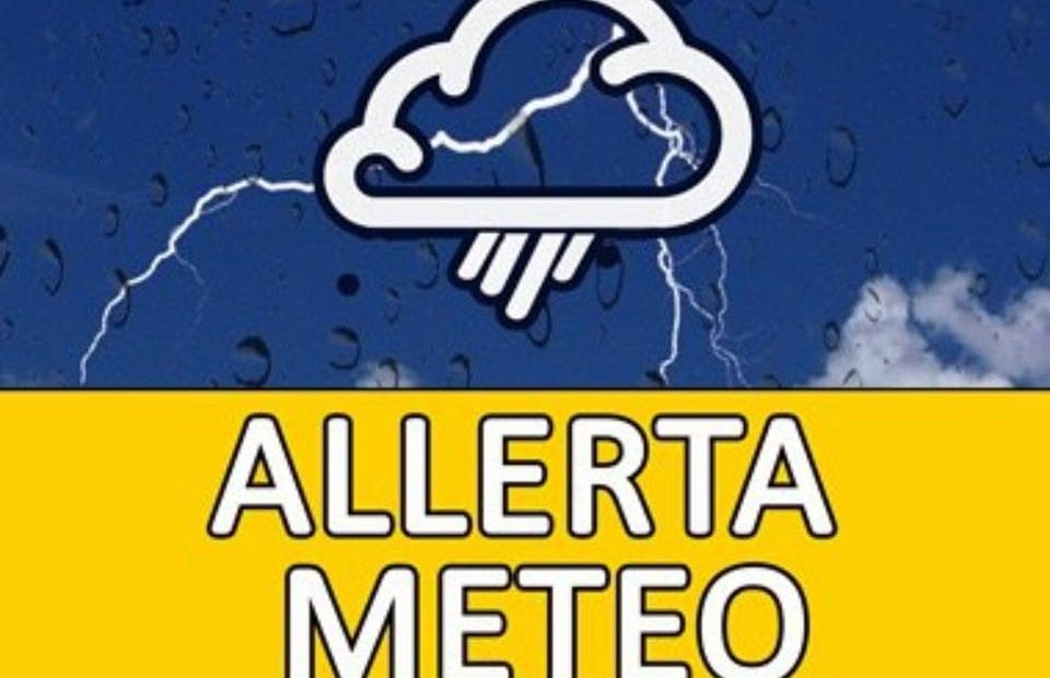 Allerta meteo (gialla) fino a domani su l’intera Campania