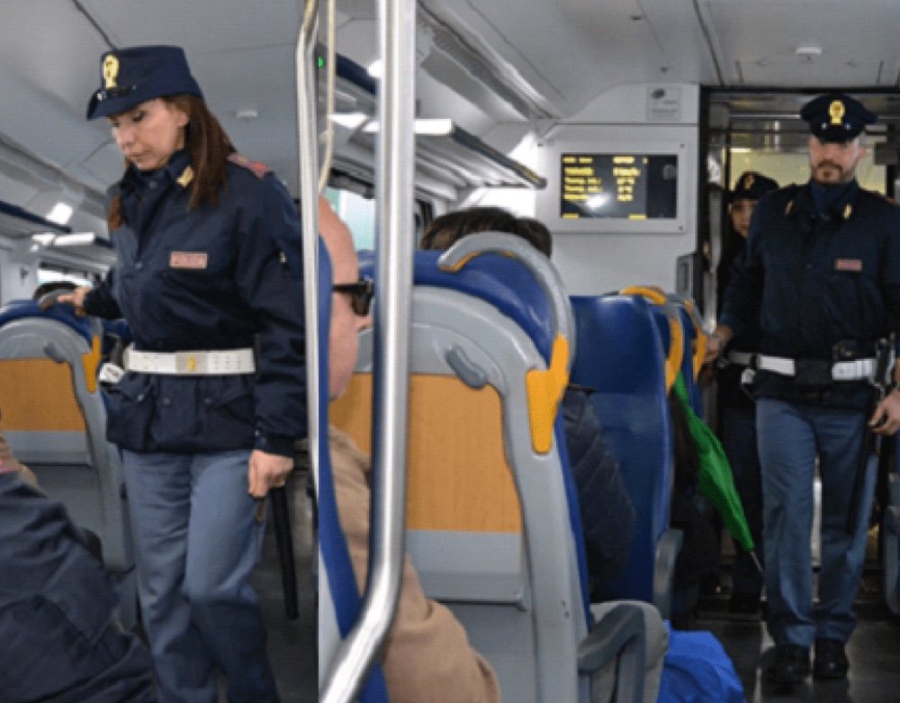 Si masturba davanti ad una giovane sul treno da Napoli a Caserta: sanzionato