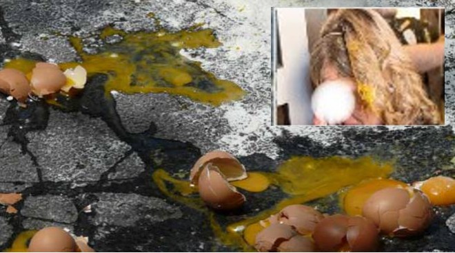 Decerebrati lanciano uova dall’auto colpiscono in volto una donna