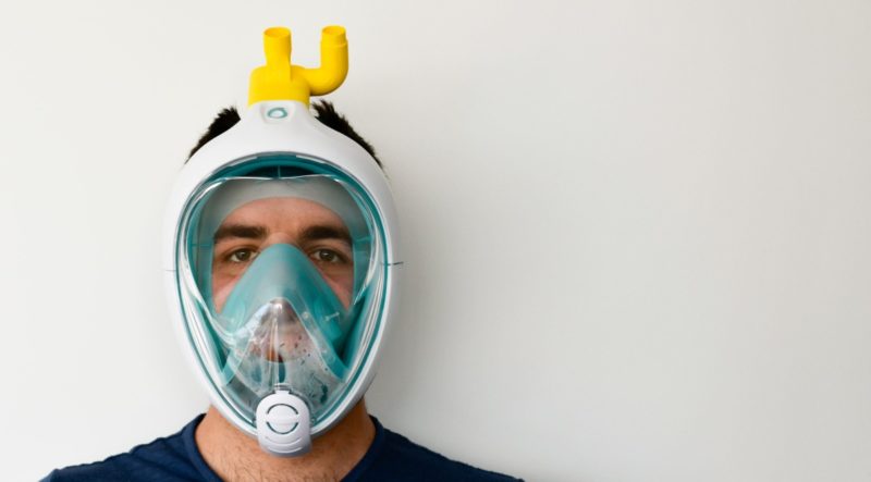 Maschere da sub trasformata in respiratore per salvare i malati Covid 19
