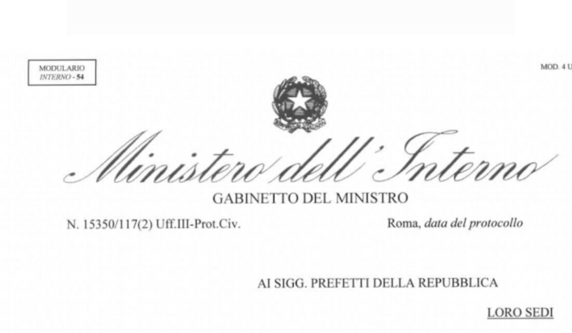 Fase 2: nuova circolare del ministero dell’Interno