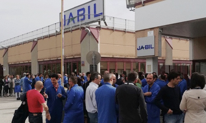 Ritirati i 190 licenziamenti alla Jabil di Marcianise.