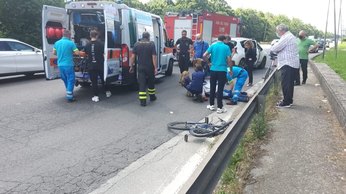 Travolto sul Vialone mentre era in sella alla sua bicicletta.