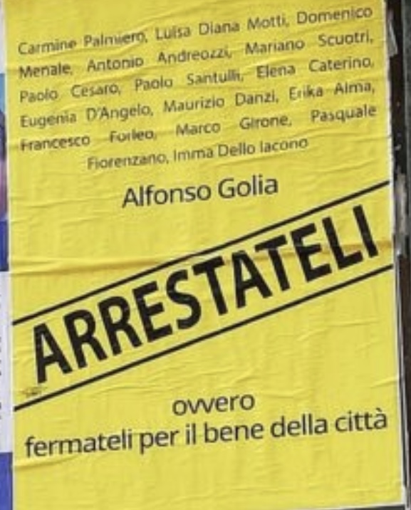 ‘Arrestateli’: manifesti contro il sindaco e i consiglieri