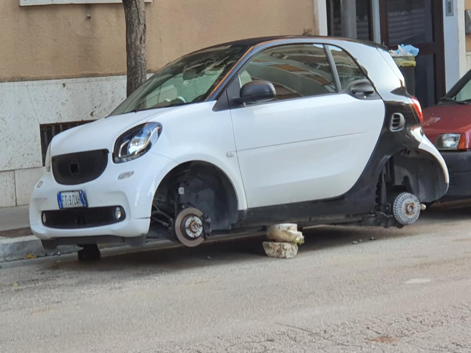 L’azione criminale della banda dei pneumatici a Caserta continua