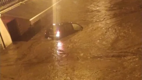 Strade allagate in provincia di Caserta