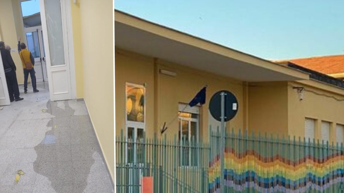 Piove dentro la scuola primaria e dell’infanzia di San Benedetto