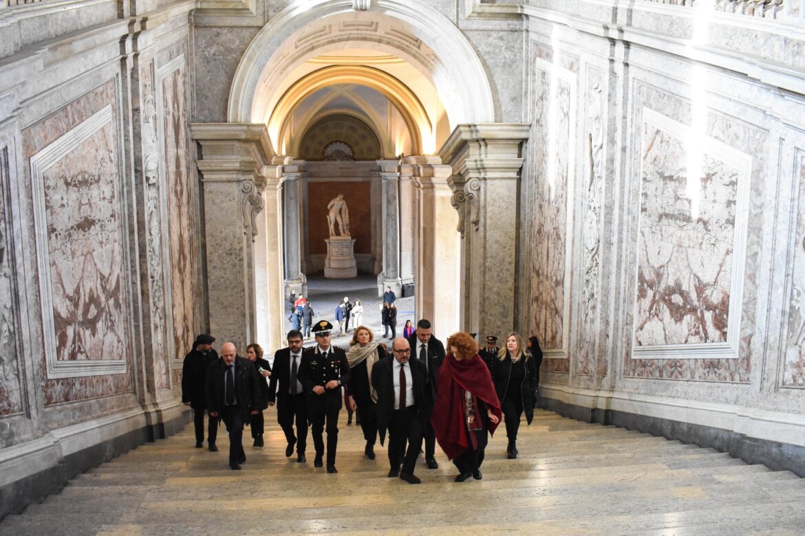 Il ministro Sangiuliano in visita alla Reggia, ha dato il via al percorso di valorizzazione di Luigi Vanvitelli