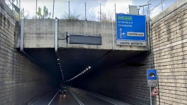 Riapertura tratto variante ANAS, tunnel sotto la Reggia di Caserta