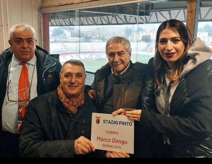 Intitolata a Marco Dongu la cabina giornalistica dello stadio Pinto