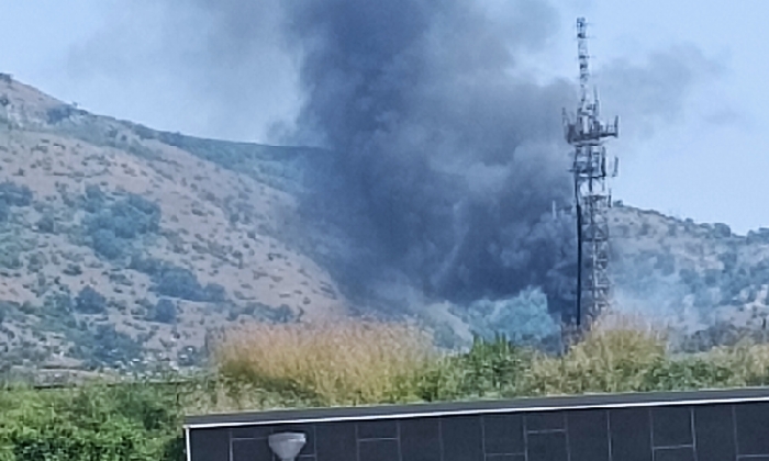 Incendio e danni  al campo di Baseball di San Clemente