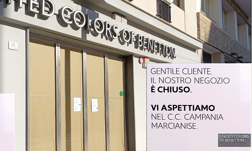 Chiude il negozio Benetton di corso Trieste…. d’accordo?